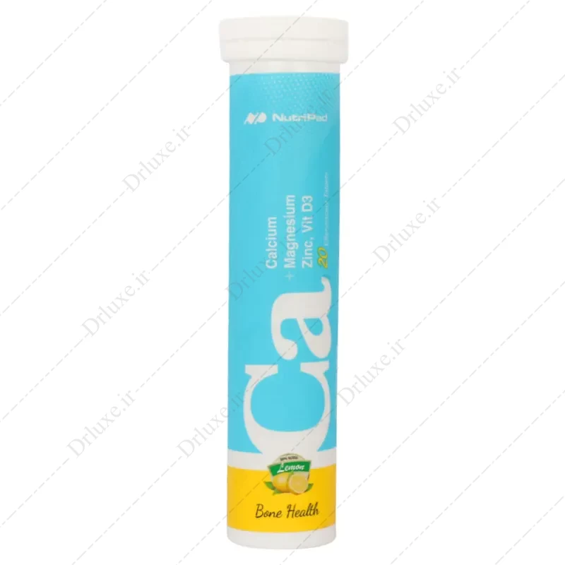 قرص جوشان کلسیم منیزیم روی و ویتامین D3 نوتری پاد 20 عدد